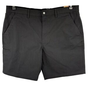 Brahma Men's Black Relaxed Fit Canvas Shorts Size 44 Casual 9" InseamNWT